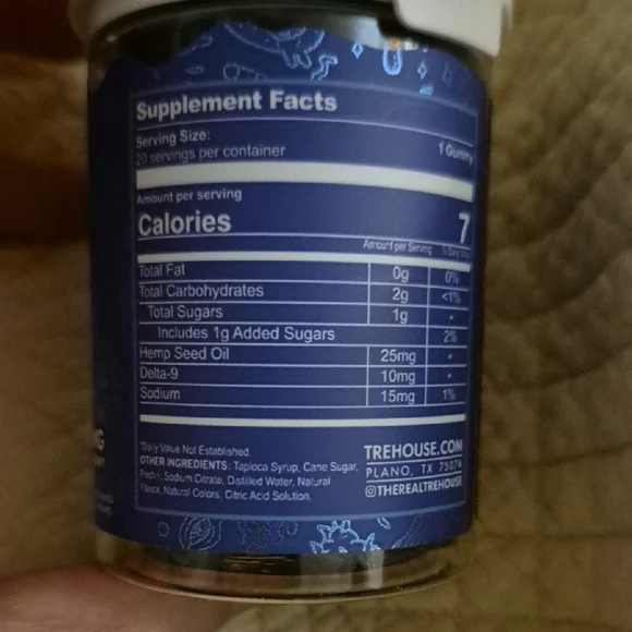 TRE House Delta 9 Gummies - Blue Raspberry - Picture 2 of 4